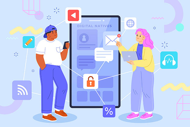 illustration ia argentique mobile